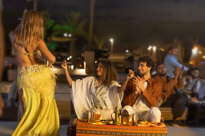 Experience the charm of Arabian nights with live performances traditional dining and interactive activities under a starlit sky all set in a beautifully recreated desert caravanserai.